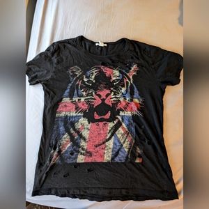 Distressed British Rock Tiger Shirt